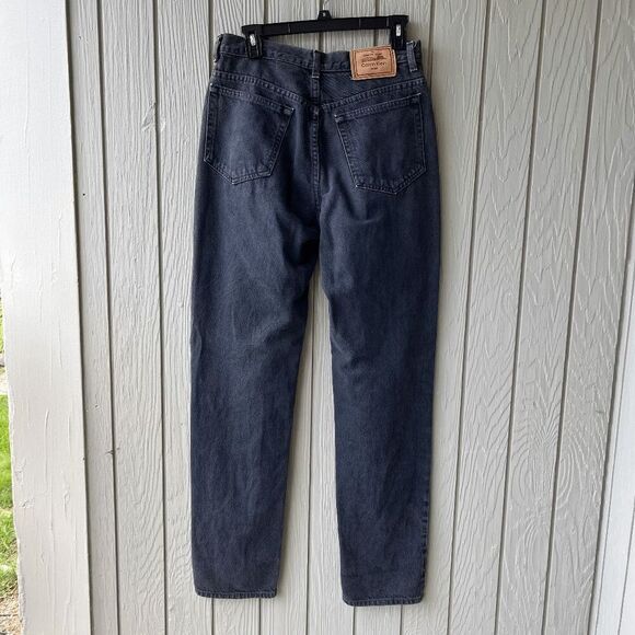 VTG 90s Calvin Klein Black Jeans USA High Rise Straight Leg Mom 10/12 - Picture 10 of 10